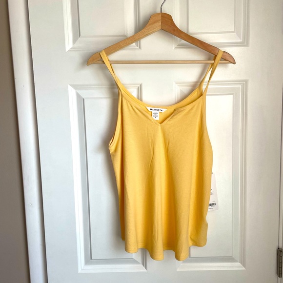 NWT Athleta Wind Down Sleep Cami Tank Top Size M Waffleknit - Picture 8 of 9